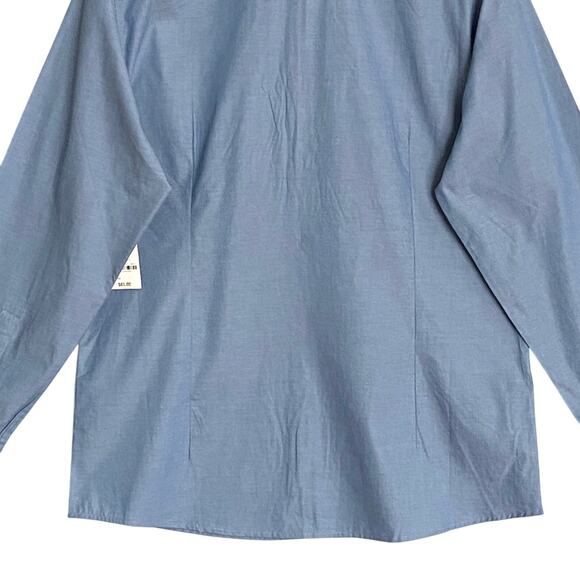 Bar III Men's Medium Button-Up Dress Shirt Slim Fit Stretch Light Indigo NEW - Picture 7 of 12